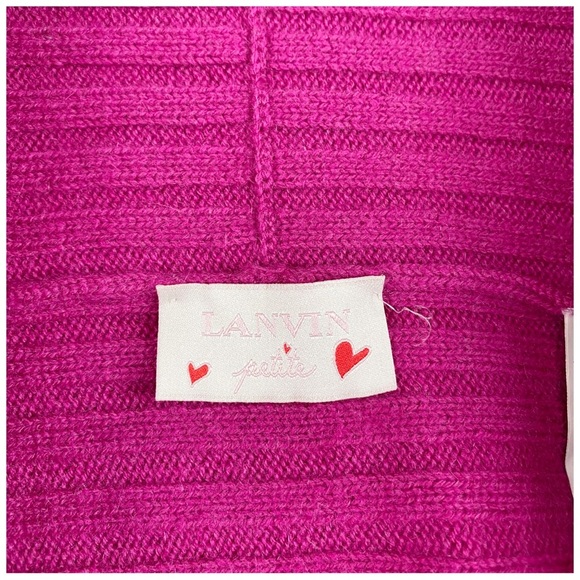 Lanvin Petite Pink Shrug Cashmere/Wool Cardigan‎ Size 4 - Picture 7 of 9